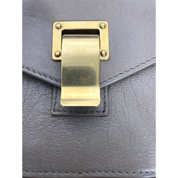 Proenza Schouler PSI Gray Leather Satchel Medium Bag - Picture 8 of 16